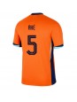 Billige Nederland Nathan Ake #5 Hjemmedrakt EM 2024 Kortermet